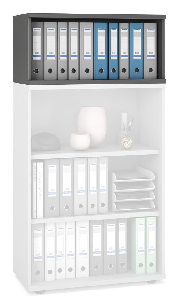 Aufsatzregal PROFI MODUL | Anthrazit | 800 | 390 mm (1 OH)