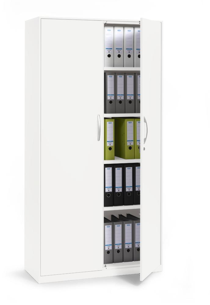 Flügeltürenschrank BASE LINE - PRO | Weiß | 800 | Weiß
