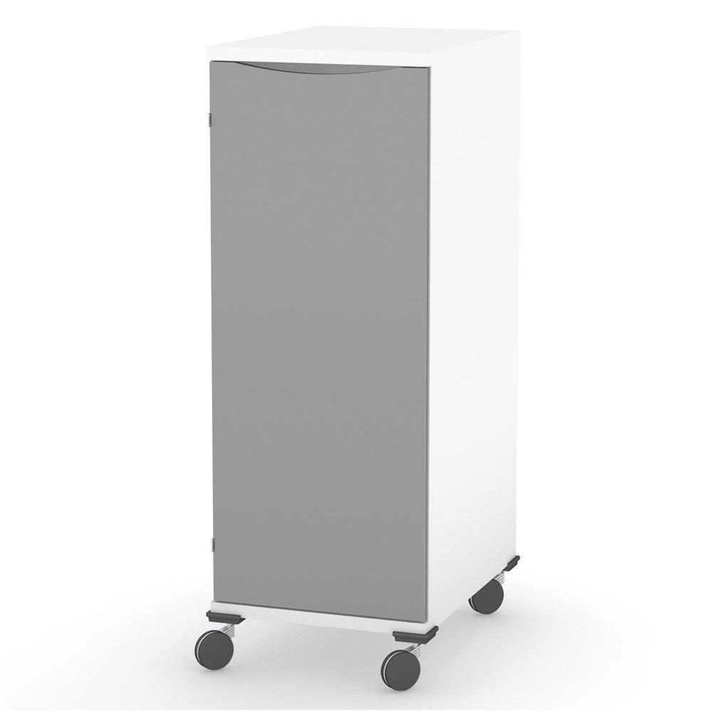 rollbarer Hochcontainer MODUL | Weiß/Anthrazit