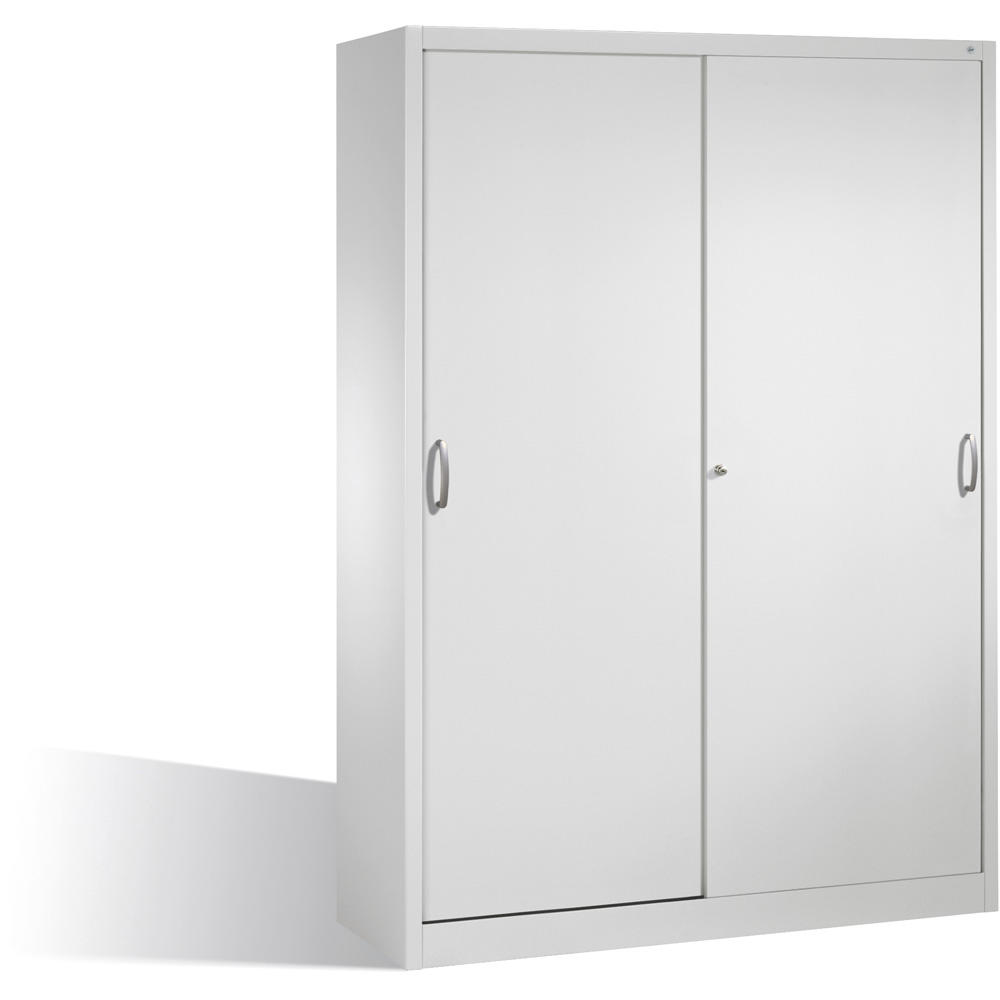 Schiebetürenschrank SYSTEM STB 100 | Lichtgrau RAL 7035 | 1600 | 500
