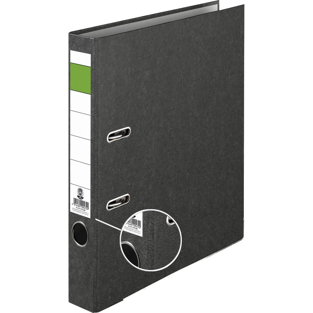 Ordner Economy DIN A4 50mm RC Pappe schwarz 25