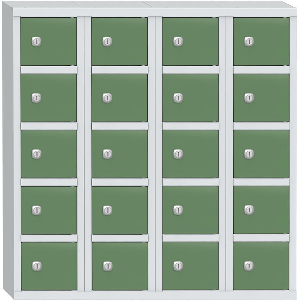 Wertfachschrank mit 20 Fächern | Verkehrsgrün RAL 6024