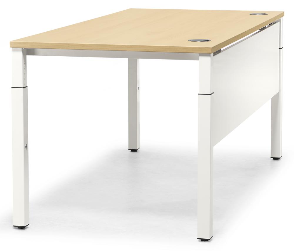 Schreibtisch 4-Fuß PROFI MODUL | Ahorndekor | 1200 | Weiß