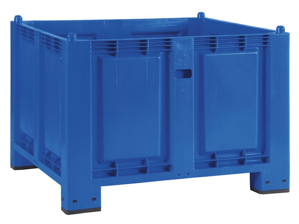 Großbehälter | Blau | 4 Füße, Wände und Boden geschlossen