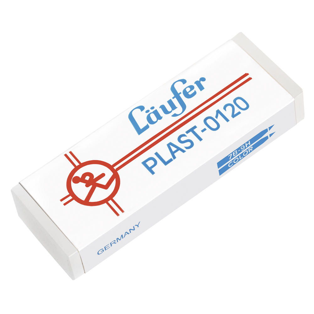 LÄUFER Radierer Plast 01200 Kunststoff transluzent