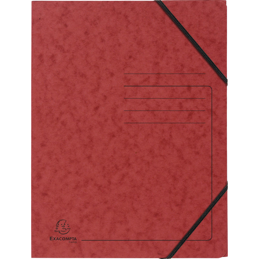 Exacompta Eckspanner 555415E DIN A4 Karton rot