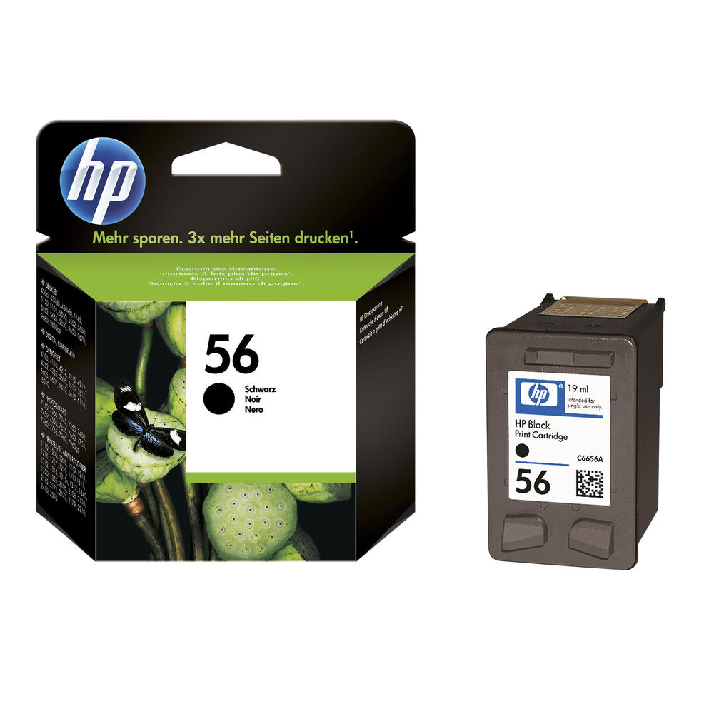 HP Tintenpatrone C6656AE 56 19ml schwarz