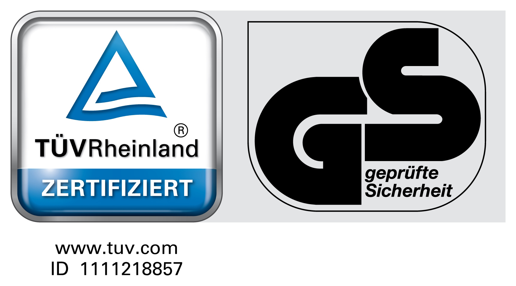 Für Ihre Sicherheit GS zertifiziert - geprüft selbstlöschend