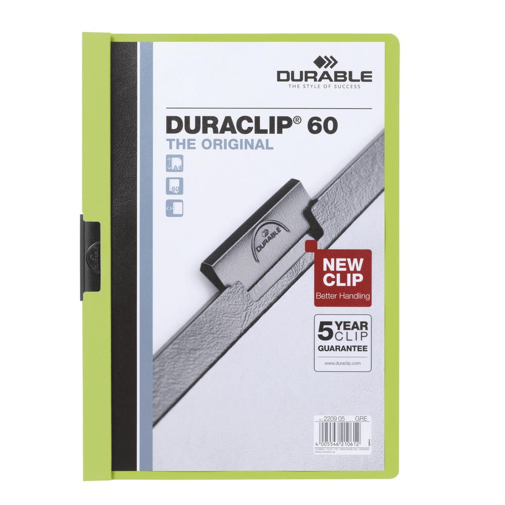 DURABLE Klemmmappe DURACLIP 60 220905 DIN A4