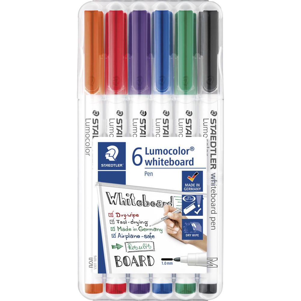 STAEDTLER Whiteboardmarker Lumocolor 301 WP6 1mm