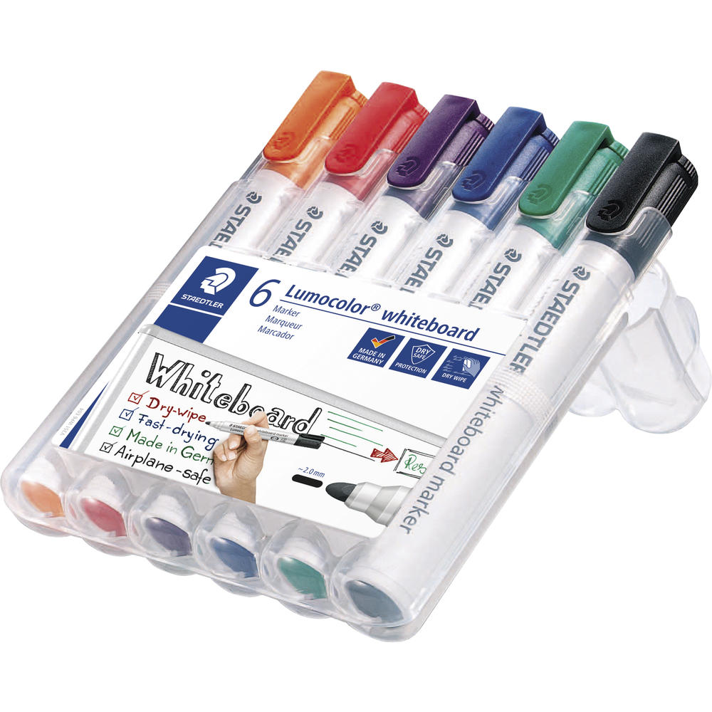 STAEDTLER Whiteboardmarker Lumocolor 351 WP6 sort.