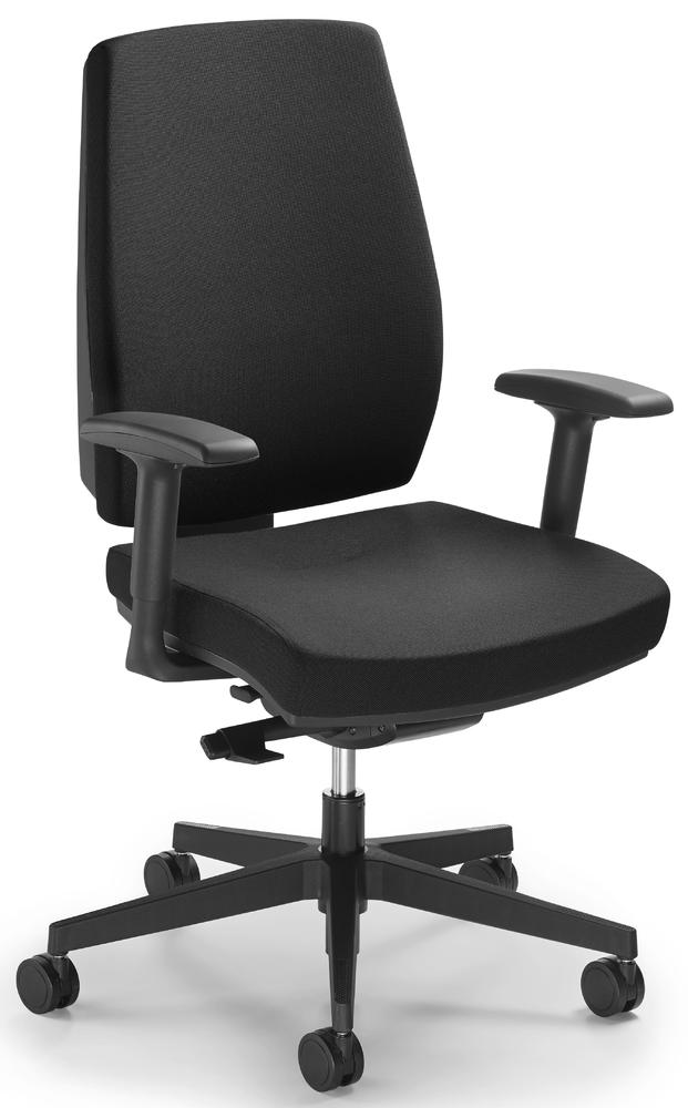 Bürostuhl Ergo SIT mit Armlehnen | Schwarz