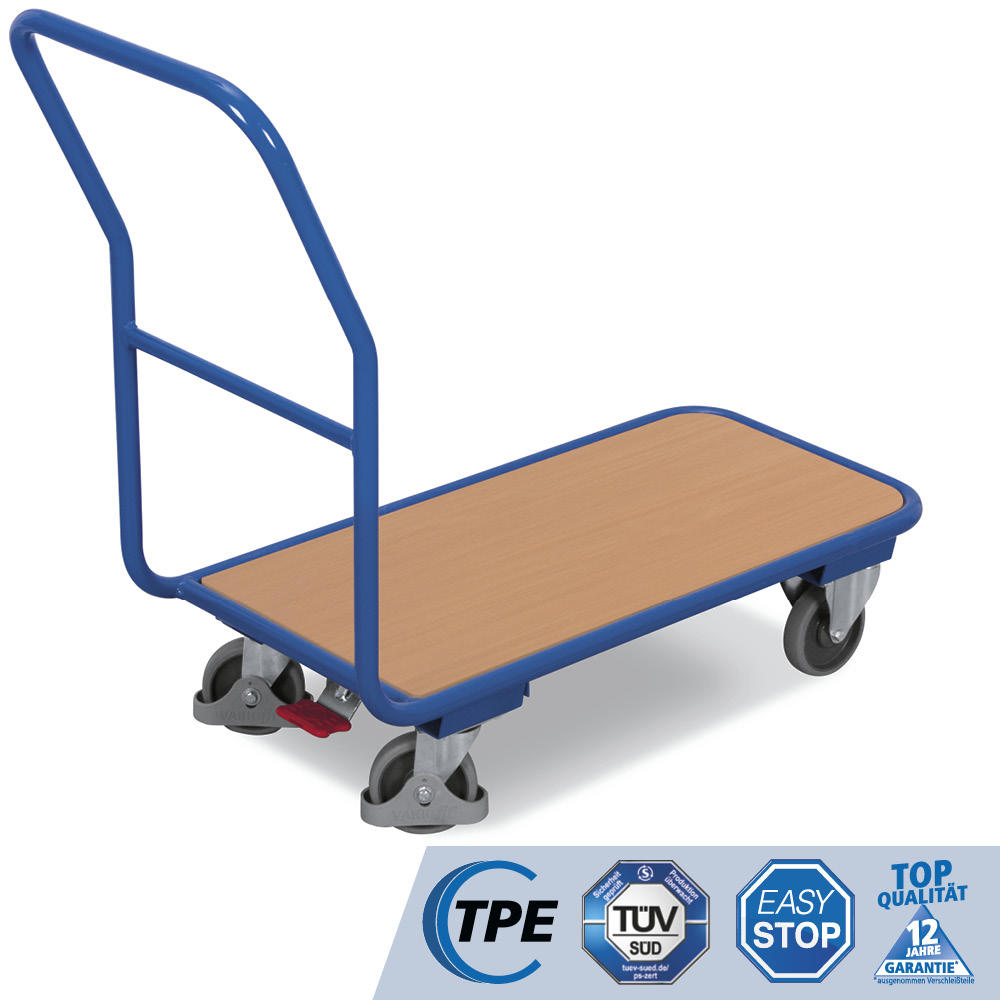 Plattformwagen, inkl. TPE & Easy Stop (200 kg Tragkraft)