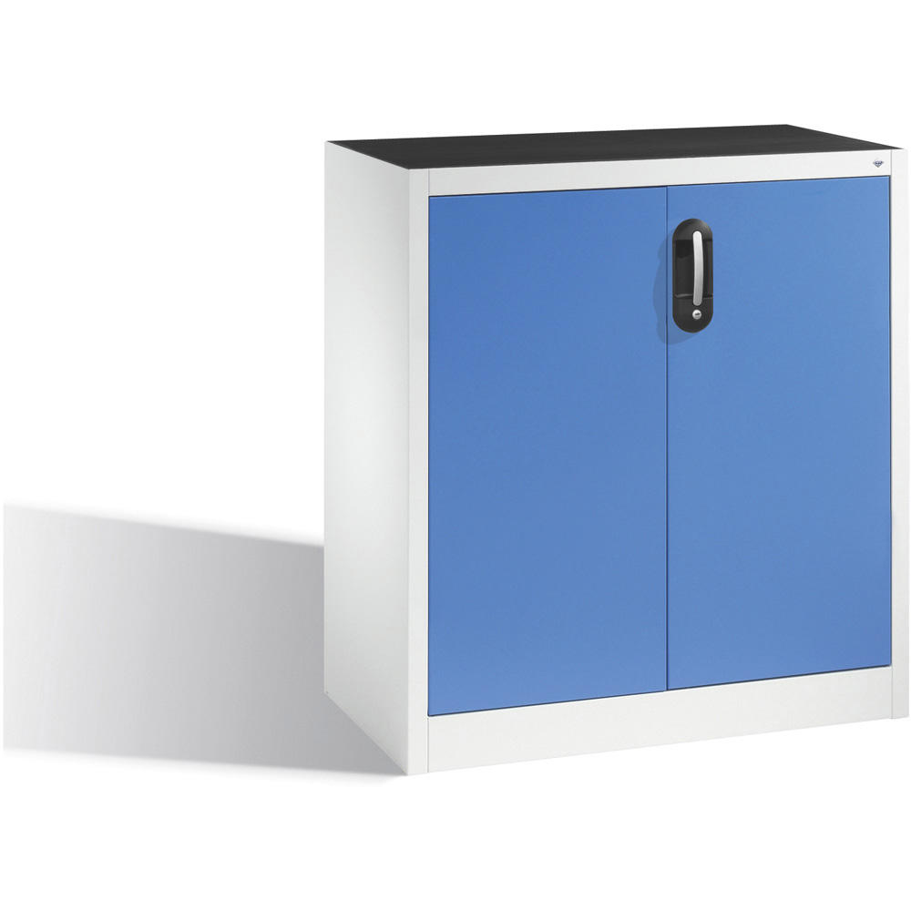 Flügeltüren-Beistellschränke SYSTEM ERGO-LOCK | Lichtblau RAL 5012 | 930 | 500 | 70