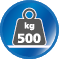 Belastbar bis 500 kg Belastbar bis 500 kg