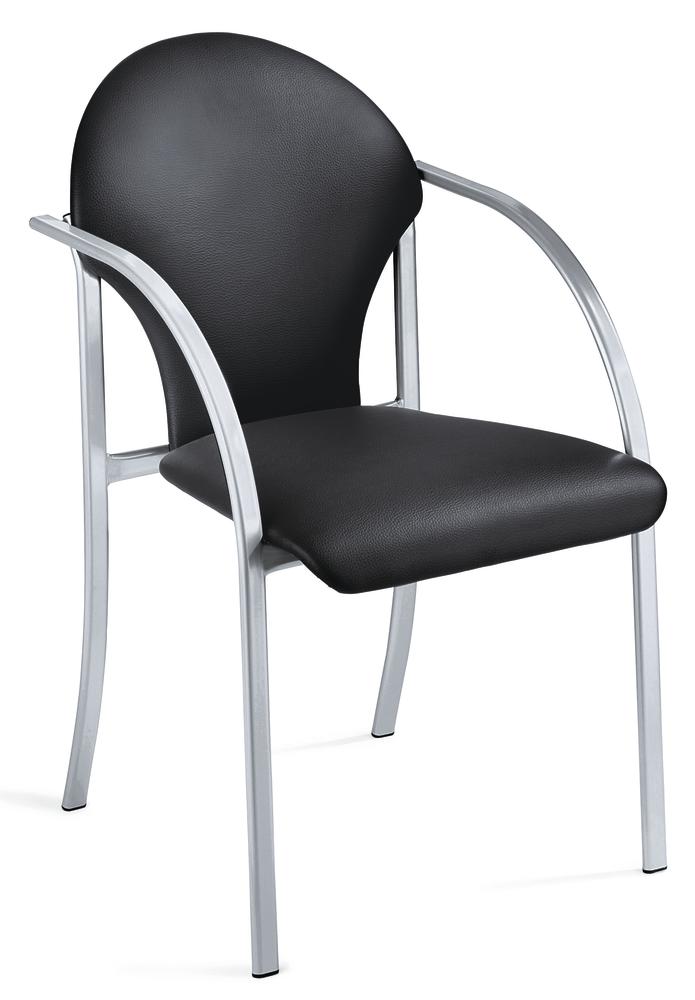 Bezoekersstoel PIENO - soft-kunstleder bekleding
