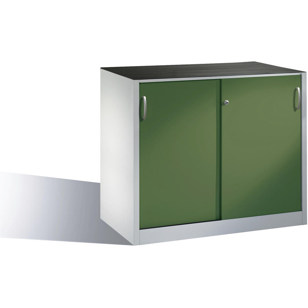 Beistellschrank SYSTEM SBT 100 | Resedagrün RAL 6011 | 1200 | 600