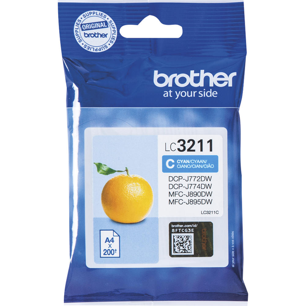 Brother Tintenpatrone LC3211C cyan