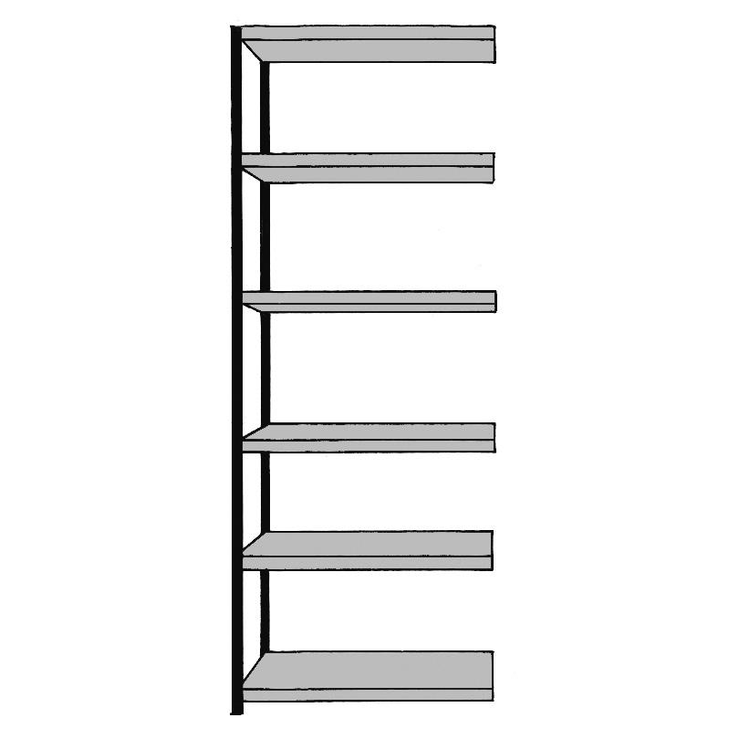 Steckregal STE 1000 | 2600 | Regalfeld | 1000 | 500