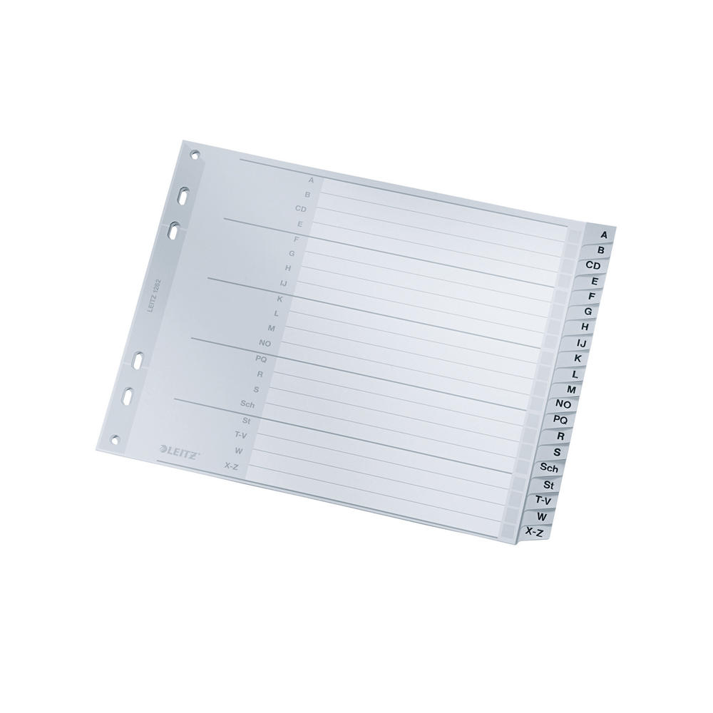Leitz Register 12620000 A-Z DIN A4 Überbreite