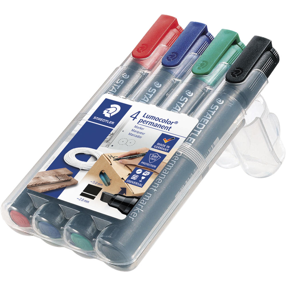 STAEDLER Permanentmaker Lumocolor 350 WP4 2-5mm