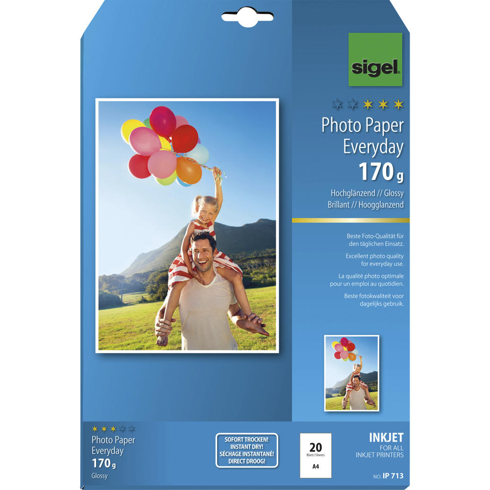 SIGEL Fotopapier Everyday-plus IP713 DIN A4 170g