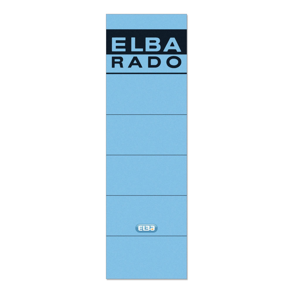 ELBA Ordneretikett 100420952 breit/kurz sk blau 10