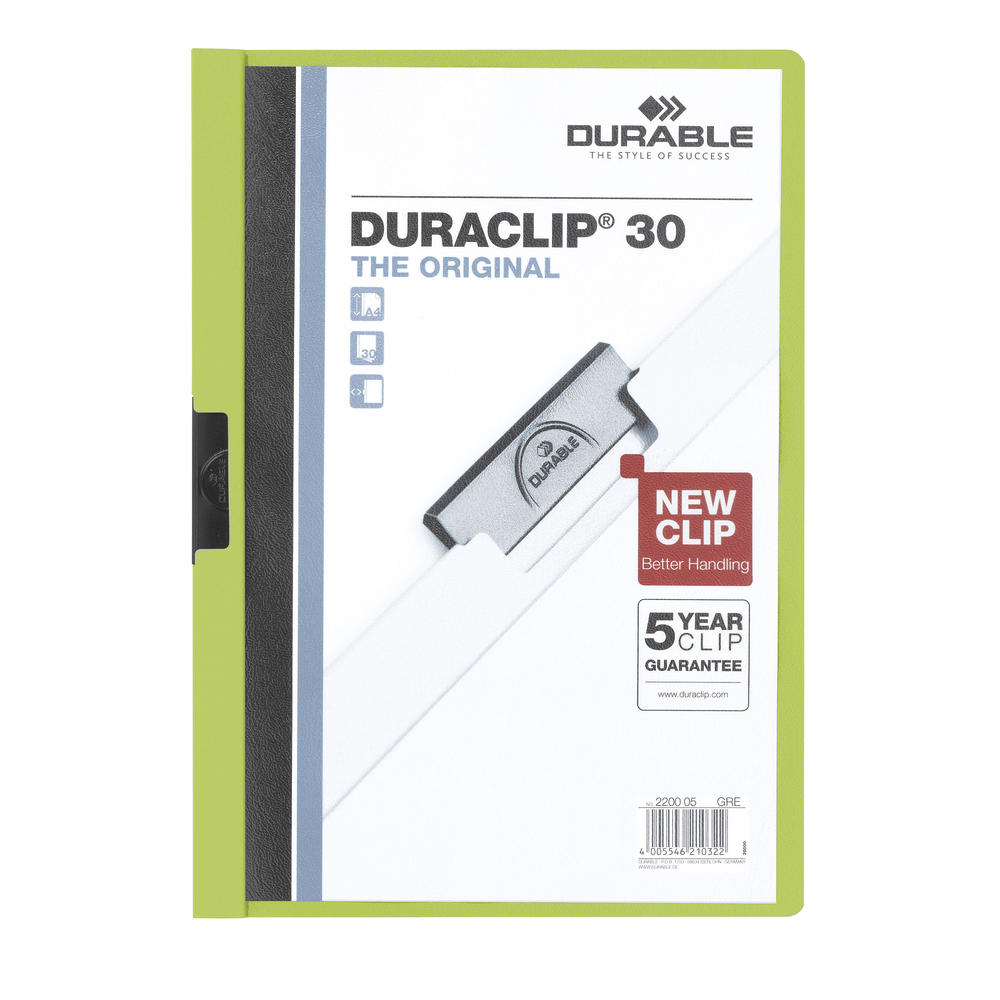 DURABLE Klemmmappe DURACLIP 30 220005 DIN A4