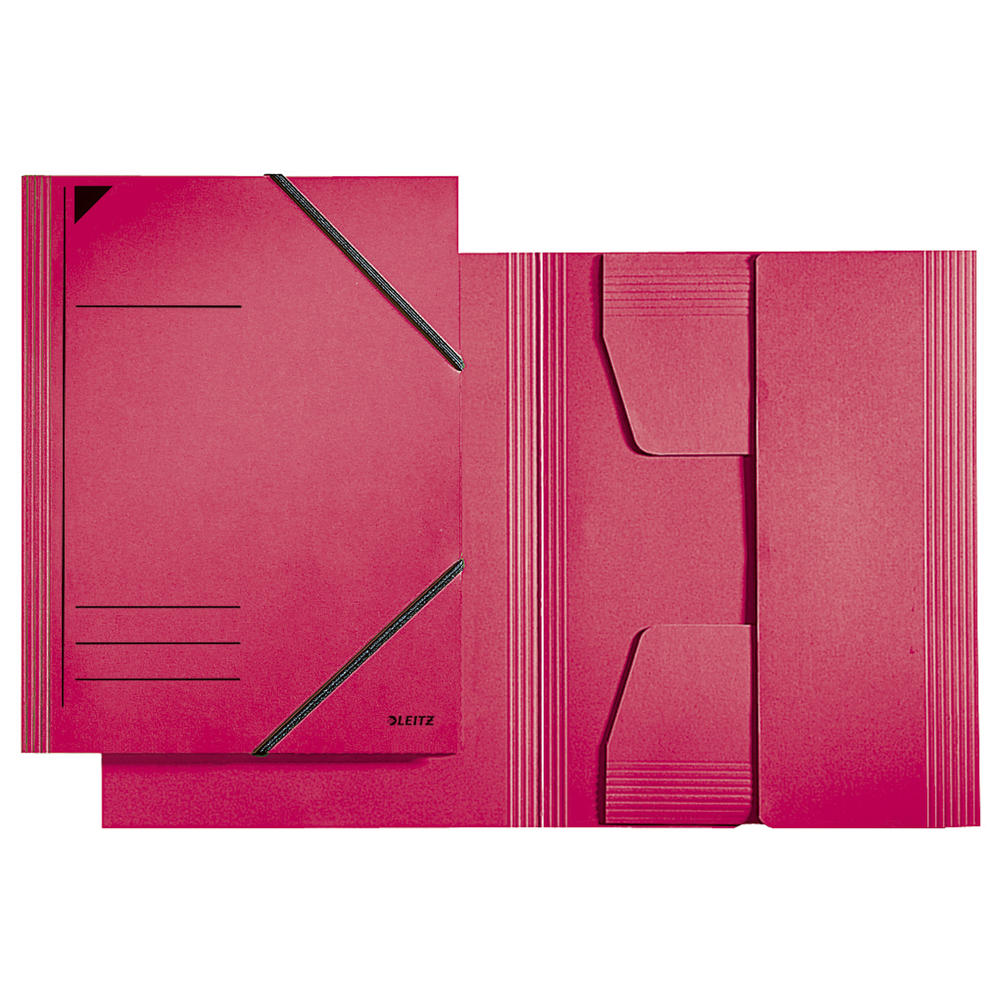 Leitz Eckspannermappe 39810025 DIN A4 Karton rot