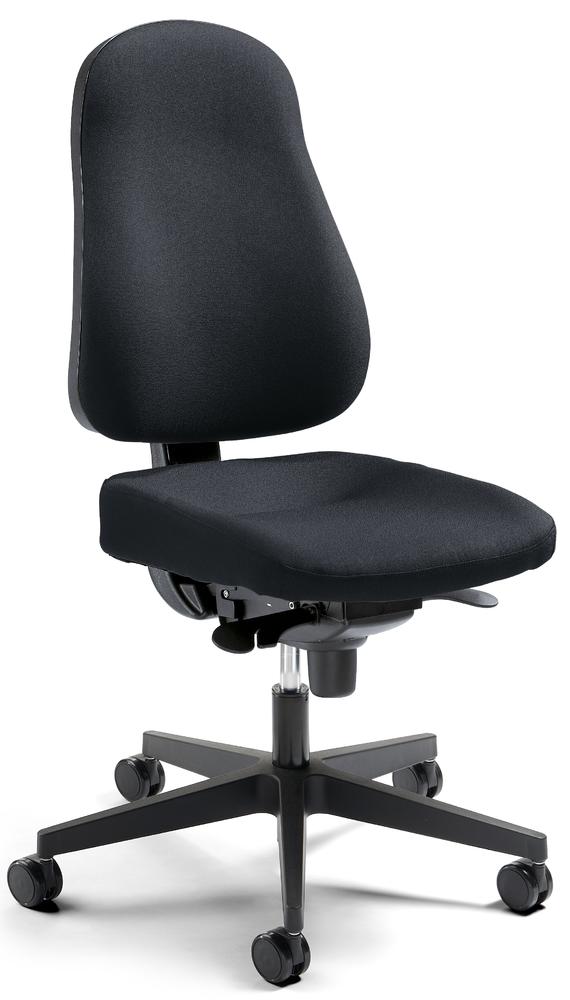 Bürostuhl SINAMO ohne Armlehnen | Schwarz | Schwarz | ohne Armlehnen (optional)