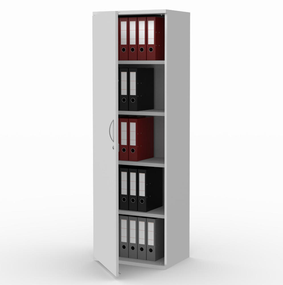 Flügeltürenschrank PROFI MODUL | Lichtgrau | 600 | Türanschlag links