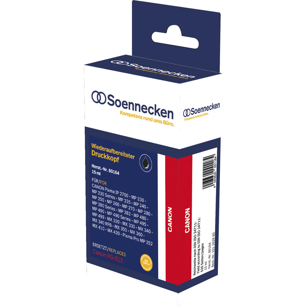 Soennecken Tintenpatrone 80164 wie Canon PG512