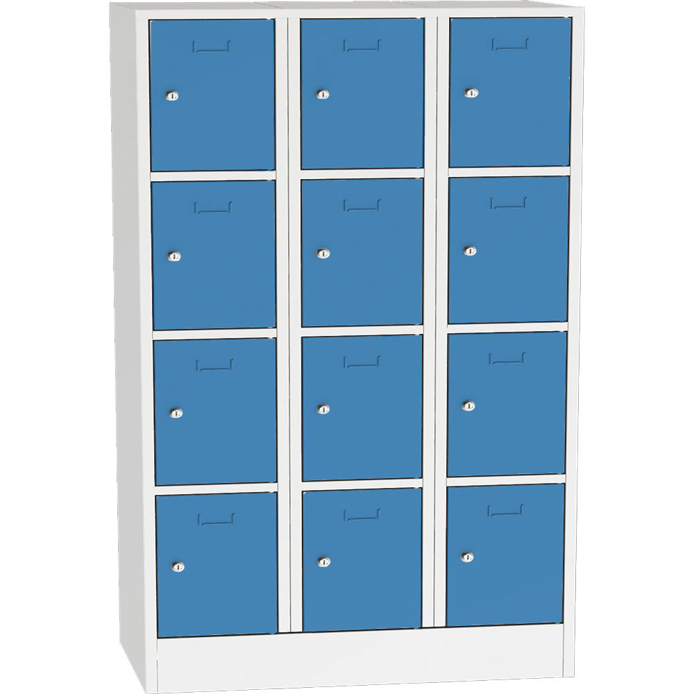 Schließfach-Stahlschrank SYSTEM SP1 COLOR | Lichtblau RAL 5012 | 400 | Zylinderschloss