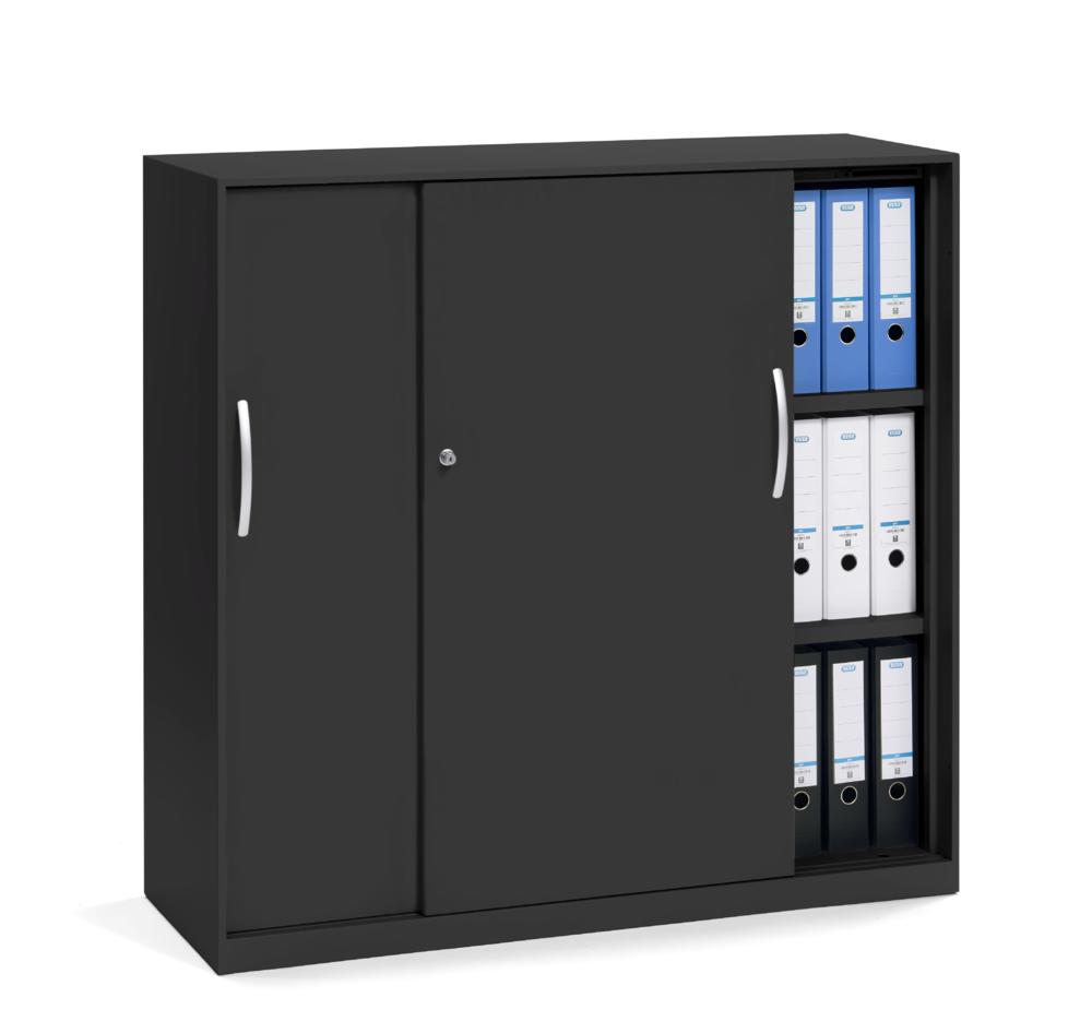 Schiebetürenschrank BASE LINE - PRO | Schwarz | Schwarz