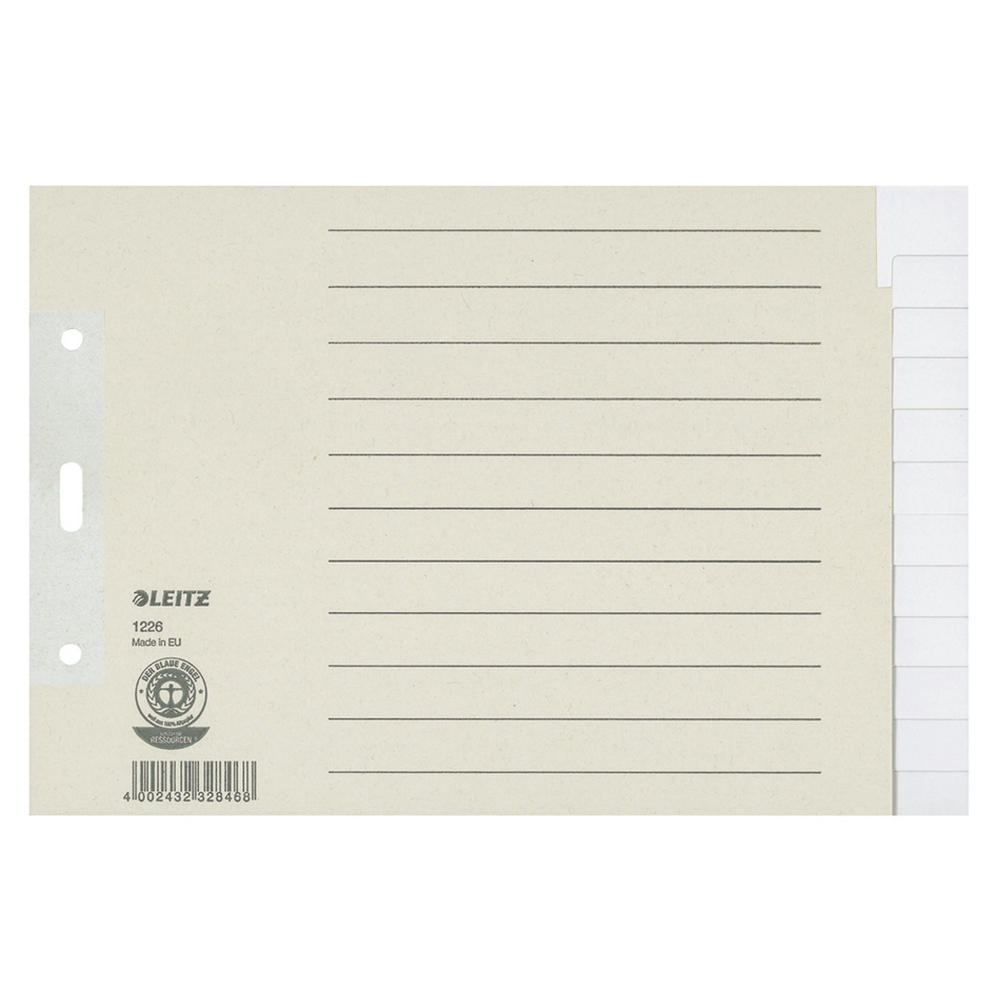 Leitz Register 12260085 DIN A5 quer blanko volle