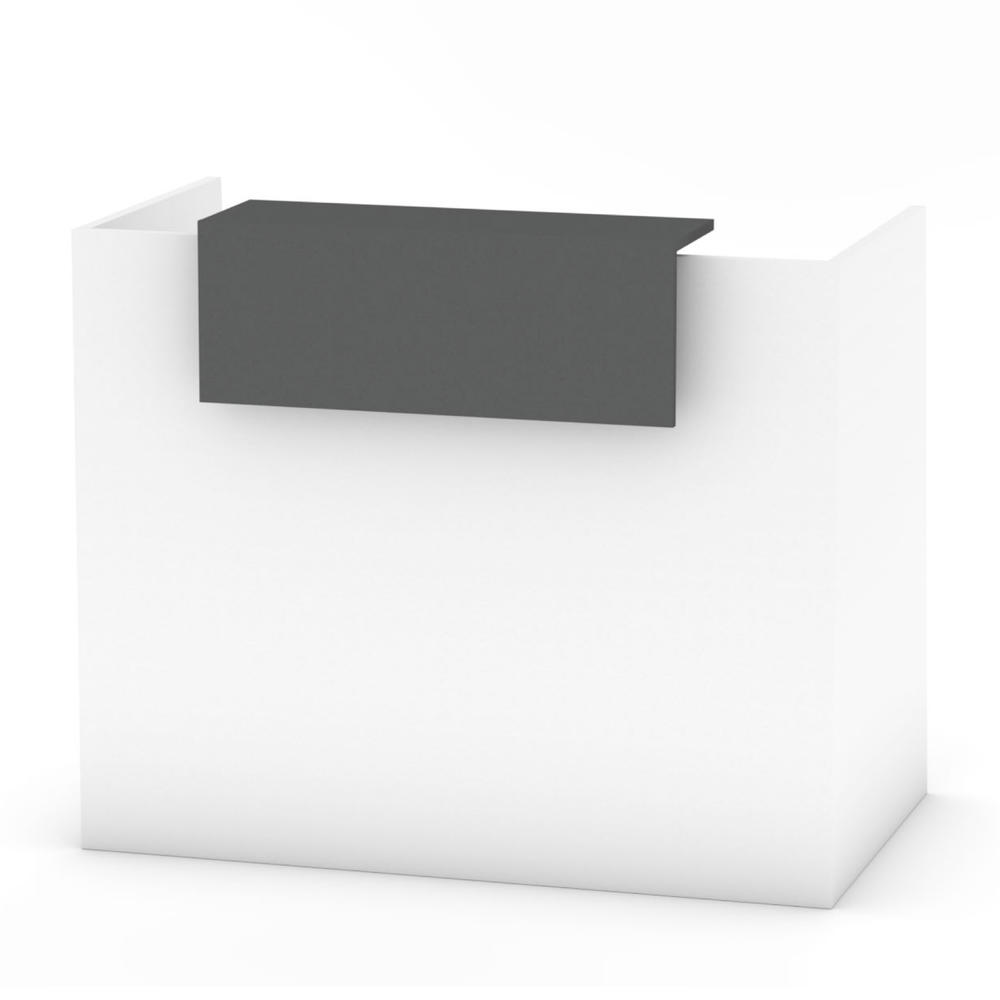 Theke LIBRA ECO | Weiß | 1300 | Aufsatz anthrazit