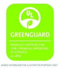Emissionsfrei zertifiziert durch GREENGUARD Emissionsfrei zertifiziert durch GREENGUARD