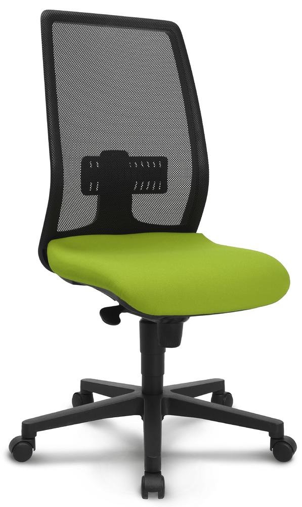 Bürostuhl LIVORNO DV | Schwarz/Grün | ohne Kopfstütze