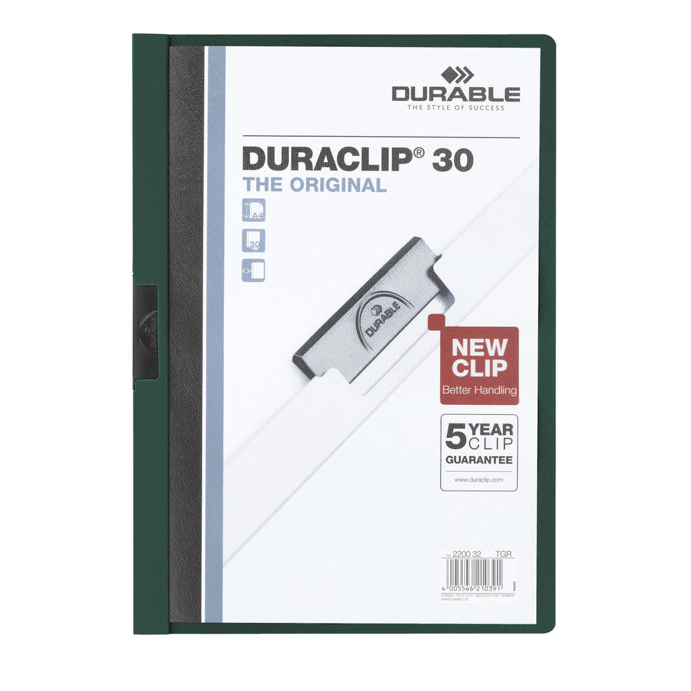 DURABLE Klemmmappe DURACLIP 30 220032 DIN A4