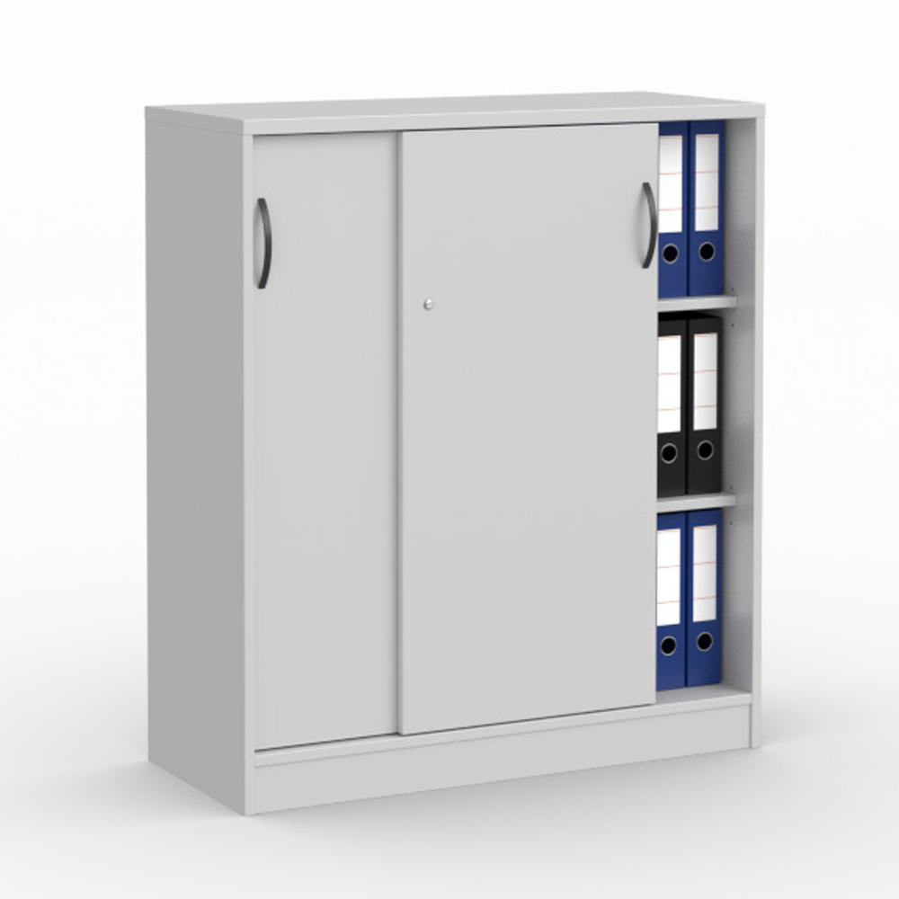 Schiebetürenschrank MULTI MODUL | Lichtgrau | 1000 | ohne Garderobe | 1145 mm (3 OH)