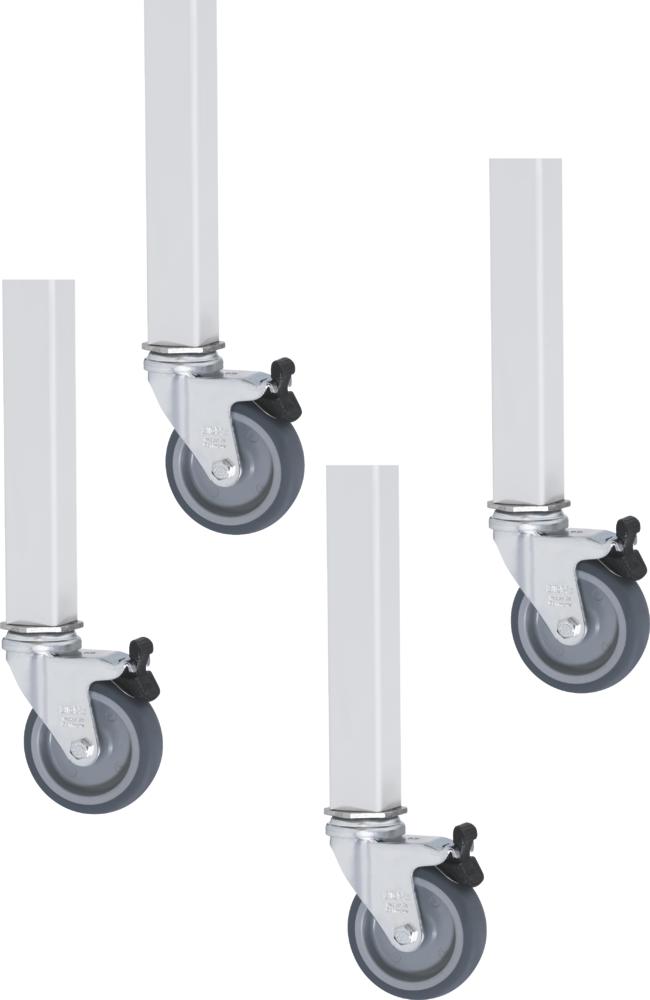 Rollensatz f. Arbeitstisch System VK3060 Gestell 1