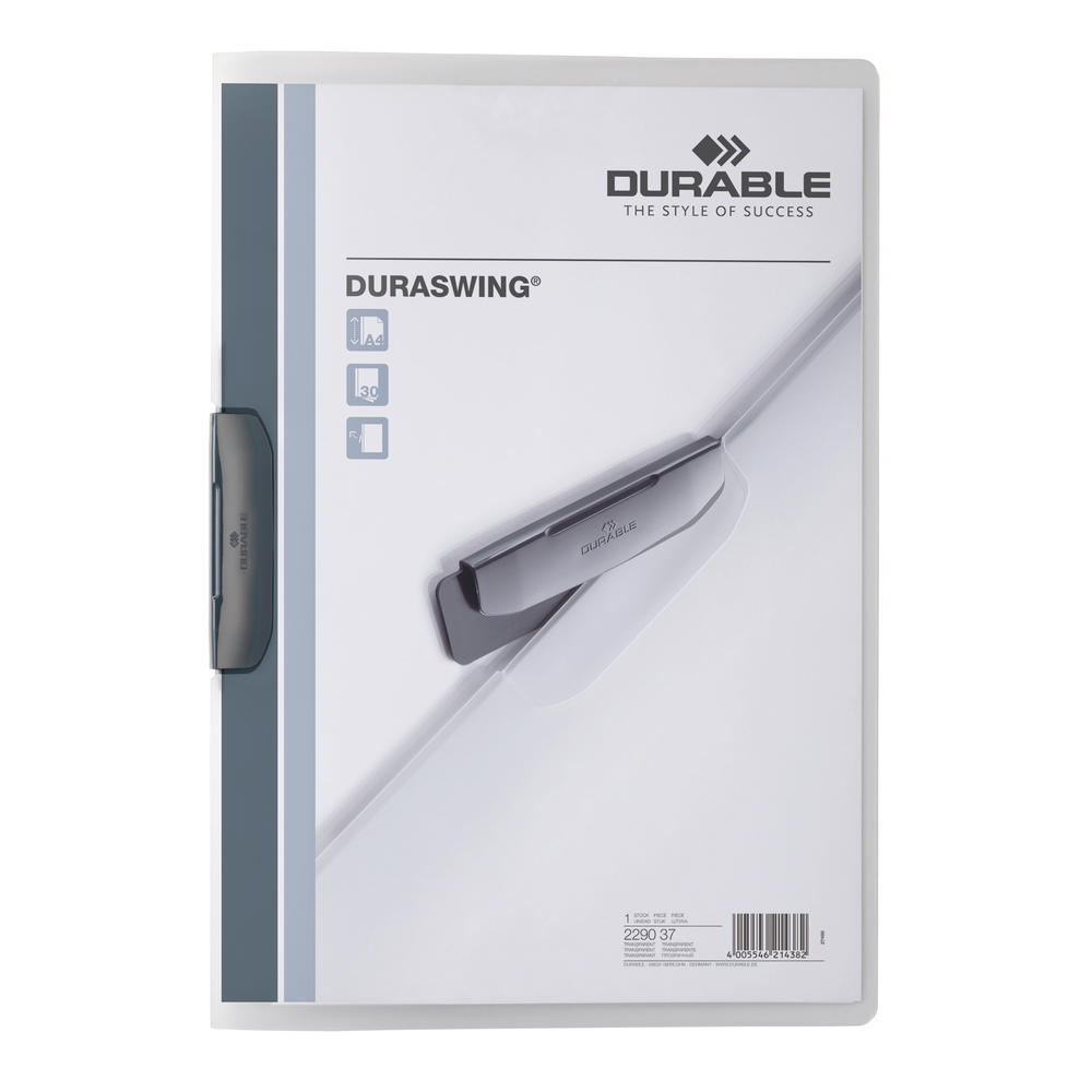 DURABLE Klemmmappe DURASWING 229037 DIN A4