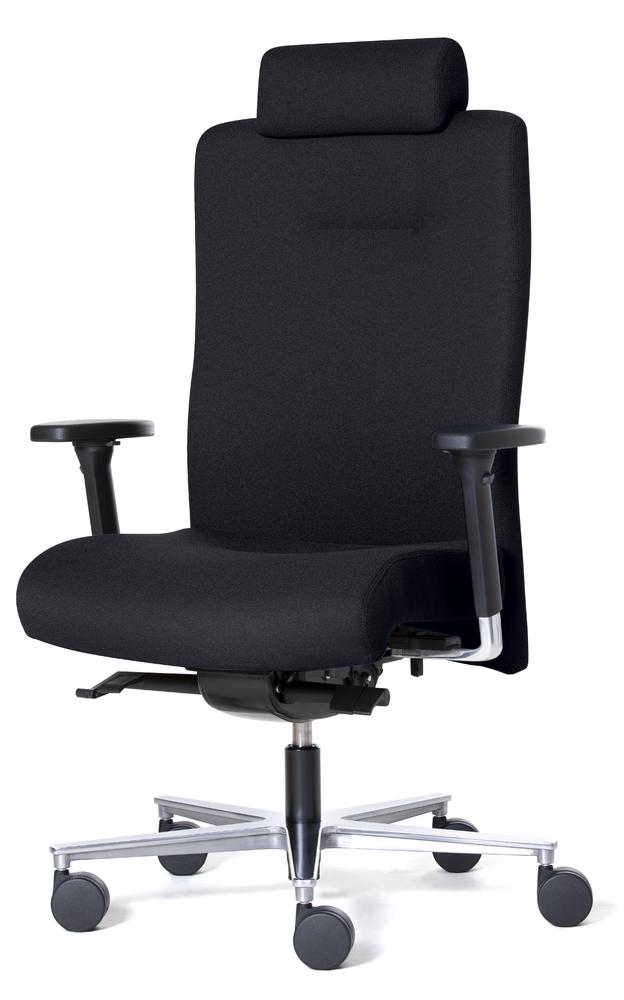 XXL Bürostuhl DV BIG PLUS BS200 mit Kopfstütze | Schwarz
