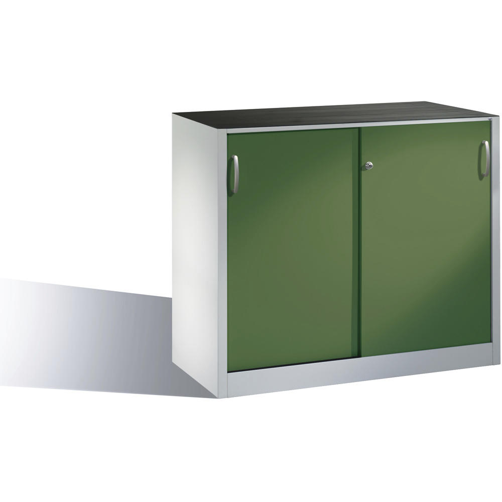 Beistellschrank SYSTEM SBT 100 | Resedagrün RAL 6011 | 1200 | 500