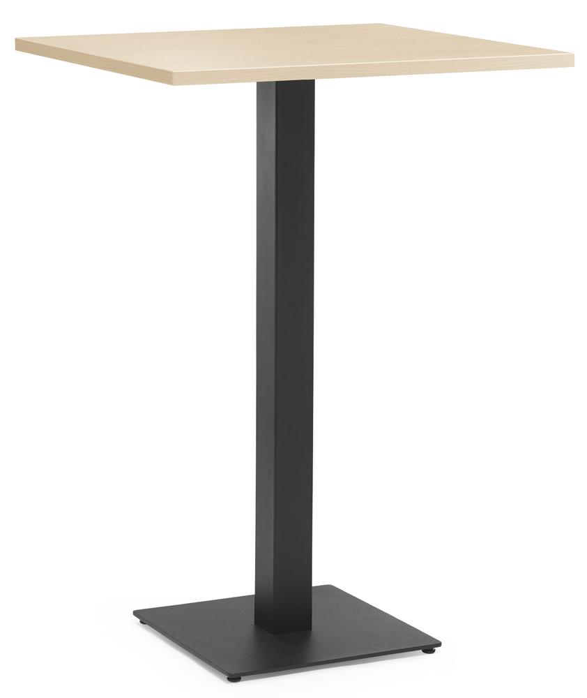 Cafeteria-/Stehtischsystem PARMA eckig | Ahorndekor | 1125 | Schwarz