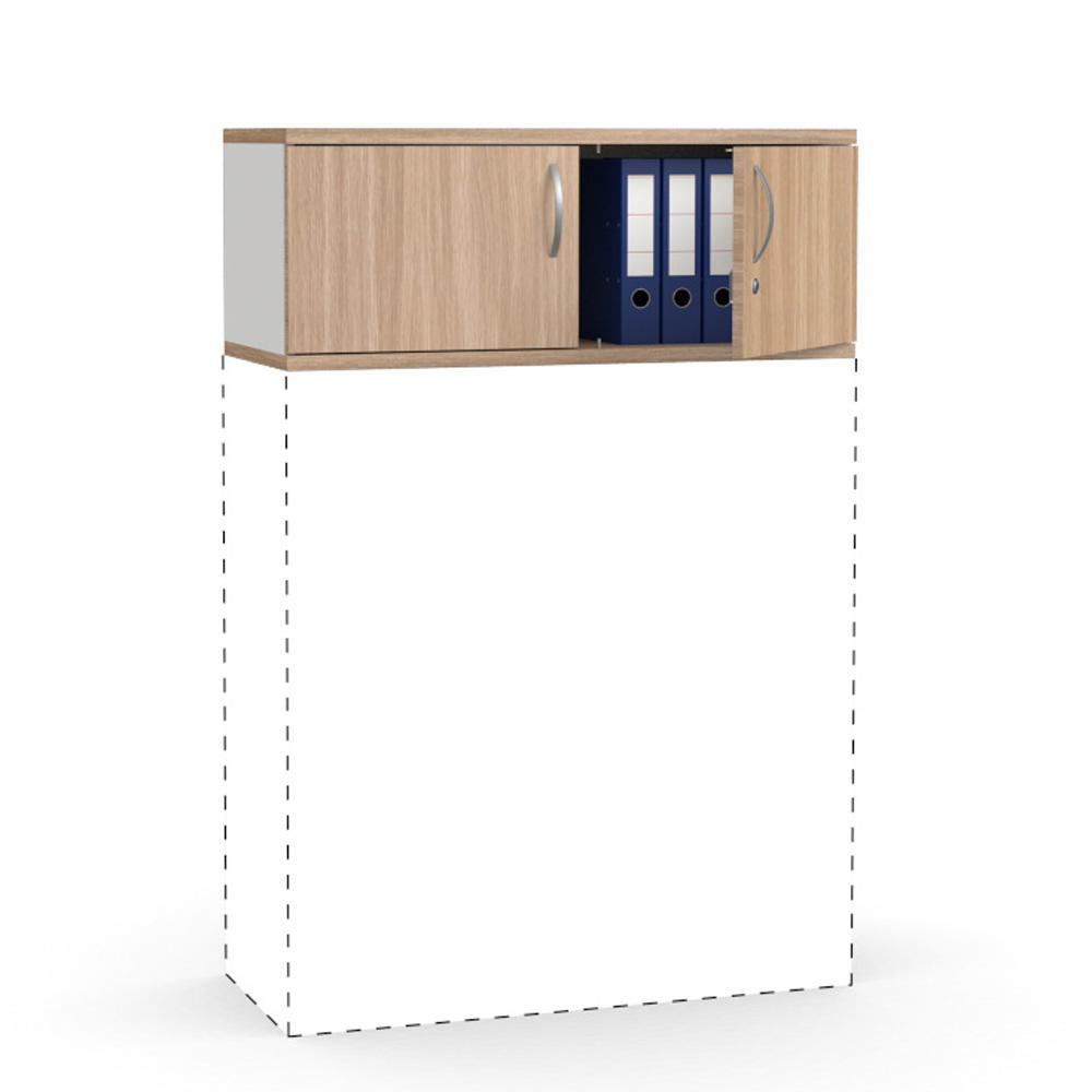 Flügeltüren-Aufsatzschrank PROFI Bicolour | 1000