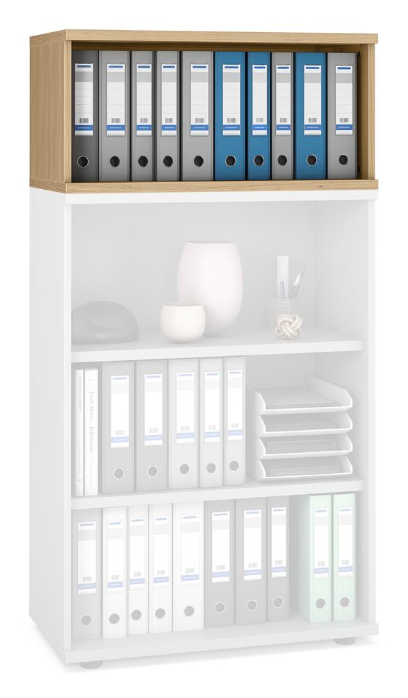 Aufsatzregal PROFI MODUL | Eiche hell | 800 | 390 mm (1 OH)