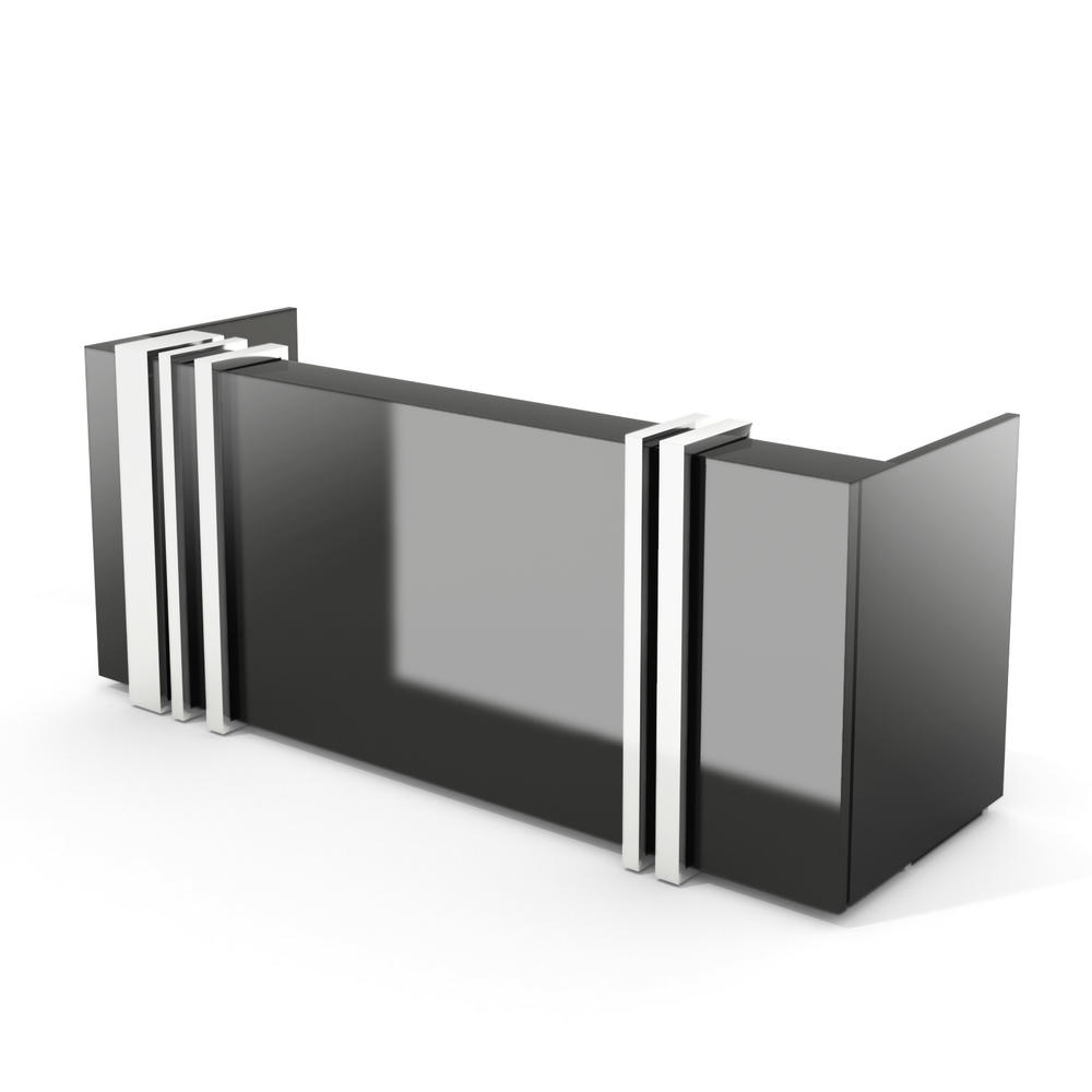 Theke MAGIC CHROME | Schwarz | Hochglanz