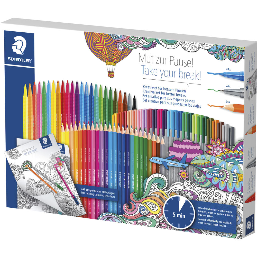 Staedtler Kreativset Mut zur Pause 61 CB-1MZP
