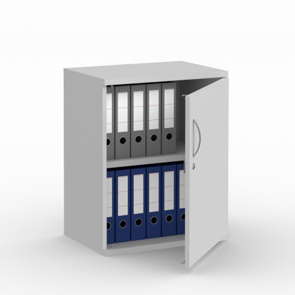 Flügeltürenschrank PROFI MODUL | Lichtgrau | 600 | Türanschlag rechts | 780 mm (2 OH)